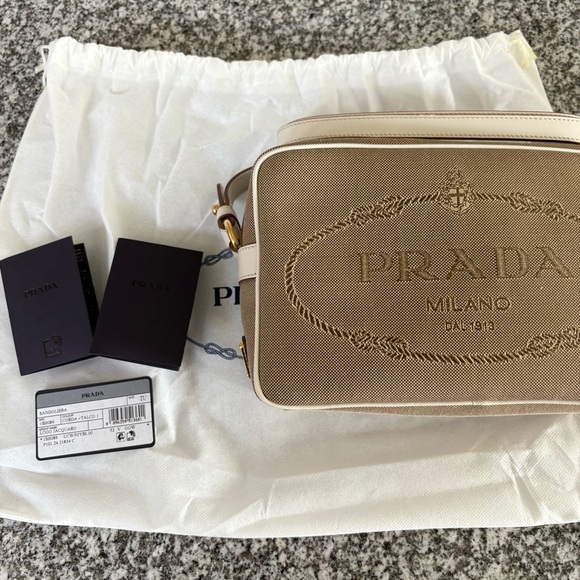 Brand New Prada Jacquard Shoulder Bag - Picture 1 of 11
